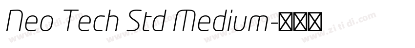 Neo Tech Std Medium字体转换